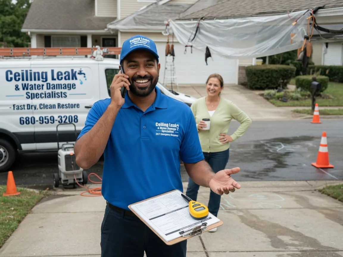 Ceiling Leak Cleanup Swan, IA FAQs